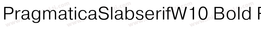 PragmaticaSlabserifW10 Bold Regula字体转换